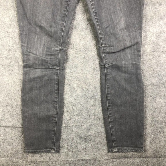 Helmut Lang Jeans Womens 28 Moto Skinny Gray Stretch Made in USA 31x28 Designer - Picture 3 of 14